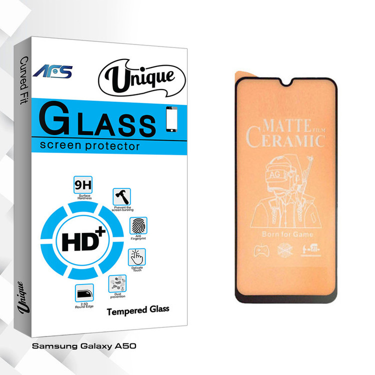 محافظ صفحه نمایش مات ای اف اس مدل Unique Glass مناسب برای گوشی موبایل سامسونگ Galaxy A50