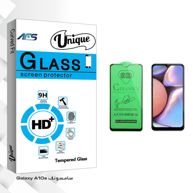 محافظ صفحه نمایش سرامیکی ای اف اس مدل Unique Glass مناسب برای گوشی موبایل سامسونگ Galaxy A10s