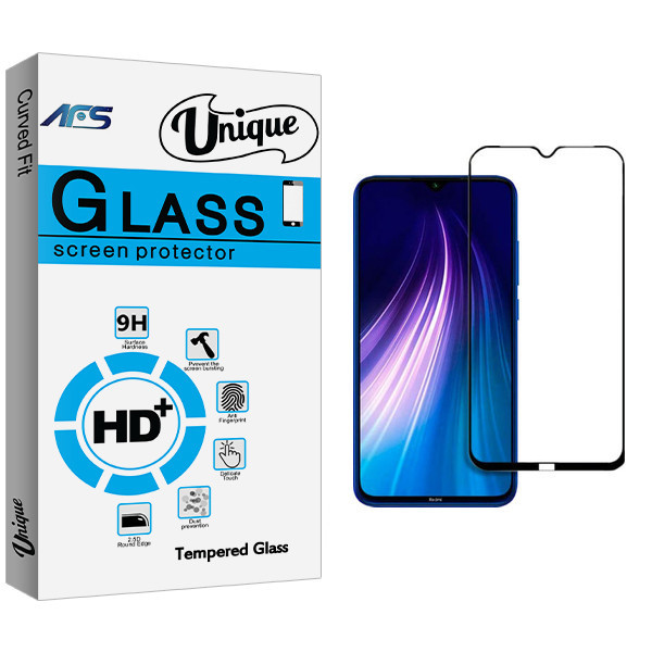 محافظ صفحه نمایش ای اف اس مدل Unique Glass مناسب برای گوشی موبایل شیائومی Redmi Note 8
