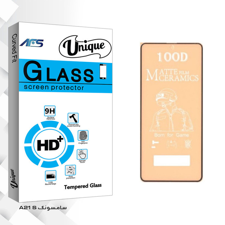 محافظ صفحه نمایش مات ای اف اس مدل Unique Glass مناسب برای گوشی موبایل سامسونگGalaxy A21 S