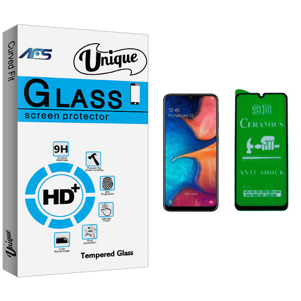 محافظ صفحه نمایش 9D ای اف اس مدل Unique Glass مناسب برای گوشی موبایل سامسونگ Galaxy A20 / A30 / A50 / M30