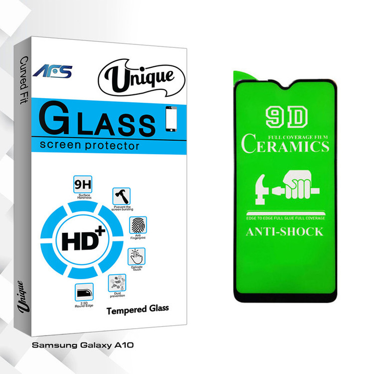 محافظ صفحه نمایش سرامیکی ای اف اس مدل Unique Glass مناسب برای گوشی موبایل سامسونگ Galaxy A10
