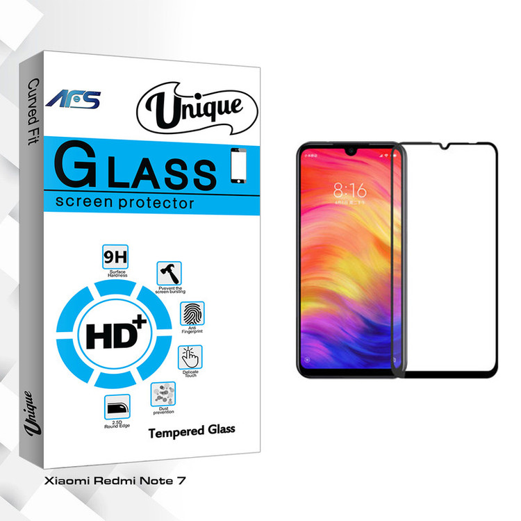 محافظ صفحه نمایش ای اف اس مدل Unique Glass مناسب برای گوشی موبایل شیائومی Redmi Note 7