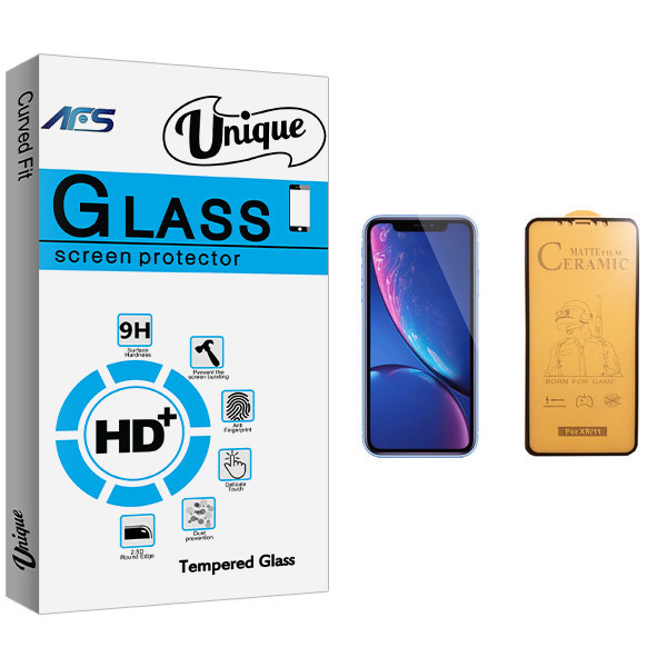 برای محافظ صفحه نمایش سرامیکی ای اف اس مدل Unique Glass مناسب گوشی موبایل اپل iPhone XR