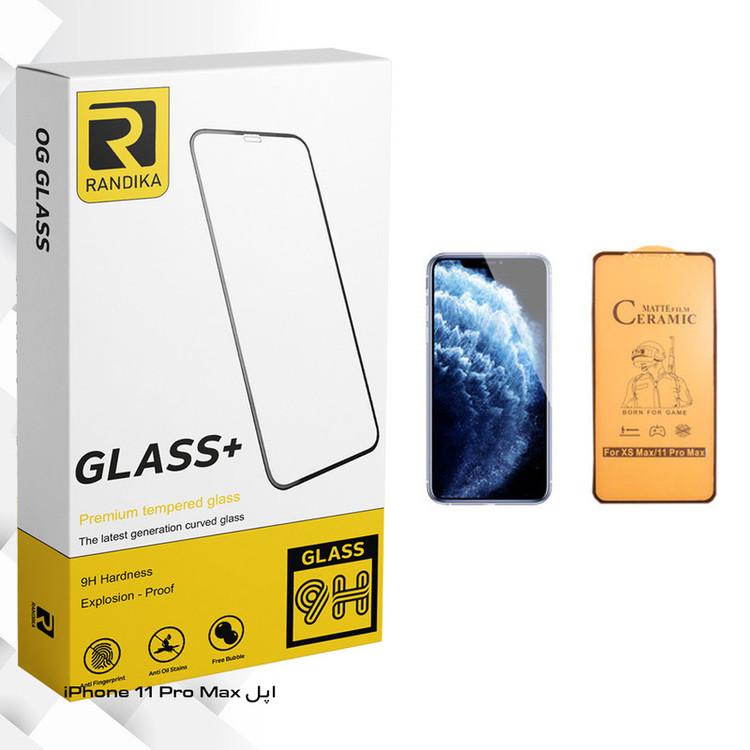 محافظ صفحه نمایش سرامیکی راندیکا مدل GLD مناسب برای گوشی موبایل اپل iPhone 11 Pro Max