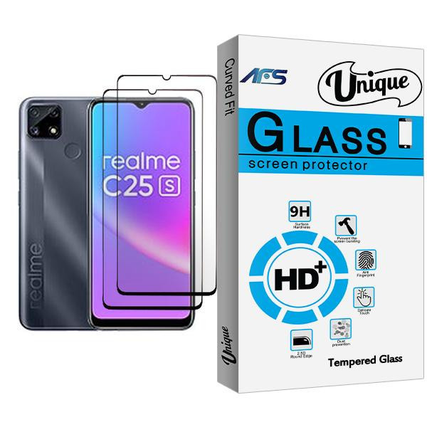 محافظ صفحه نمایش ای اف اس مدل Unique Glass MIX002 مناسب برای گوشی موبایل ریلمی C25s بسته دو عددی