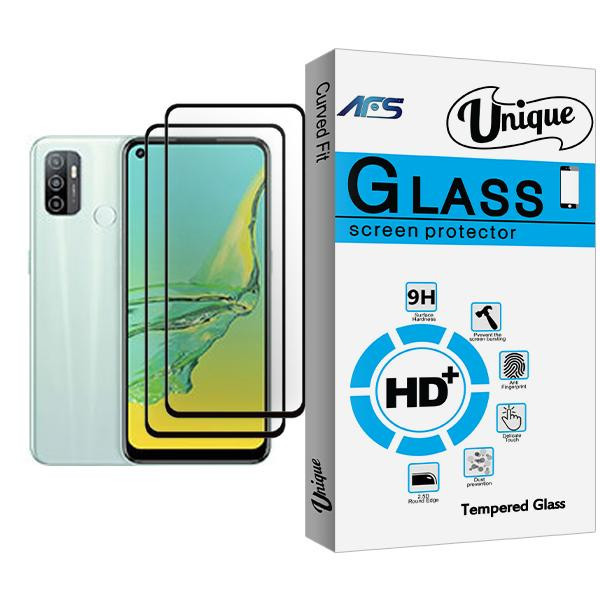 محافظ صفحه نمایش ای اف اس مدل Unique Glass MIX002 مناسب برای گوشی موبایل اوپو A33 (2020) بسته دو عددی