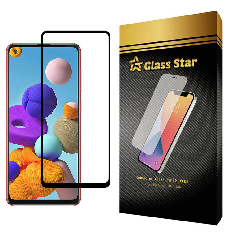 محافظ صفحه نمایش گلس استار مدل FULL مناسب برای گوشی موبایل سامسونگ Galaxy A21s