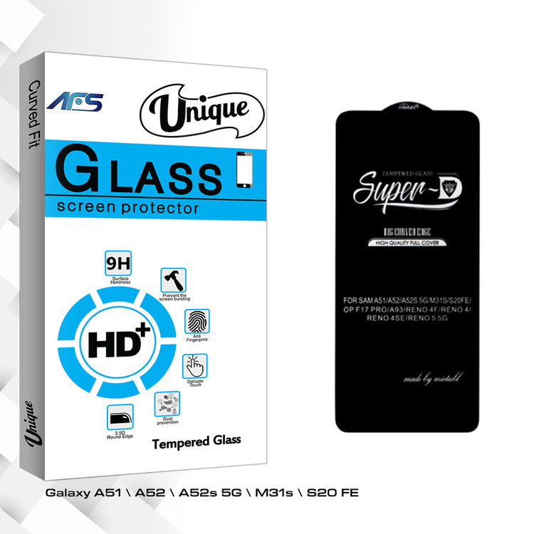 محافظ صفحه نمایش ای اف اس مدل Super-D مناسب برای گوشی موبایل سامسونگ Galaxy A51 \ A52 \ A52s 5G \ M31s \ S20 FE