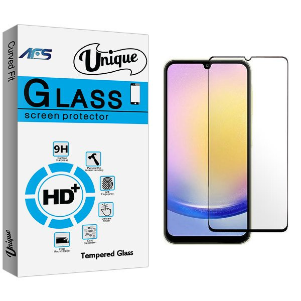 محافظ صفحه نمایش شیشه ای ای اف اس مدل Unique مناسب برای گوشی موبایل سامسونگ Galaxy A24