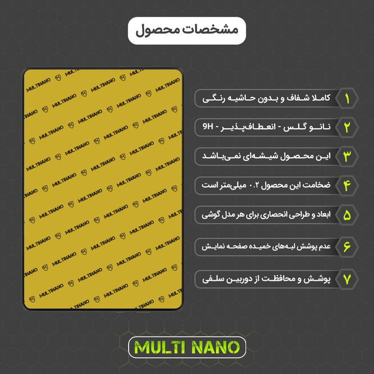 محافظ صفحه نمایش مولتی نانو مدل X-S2N مناسب برای تبلت بلک ویوو Tab 10 Pro بسته دو عددی