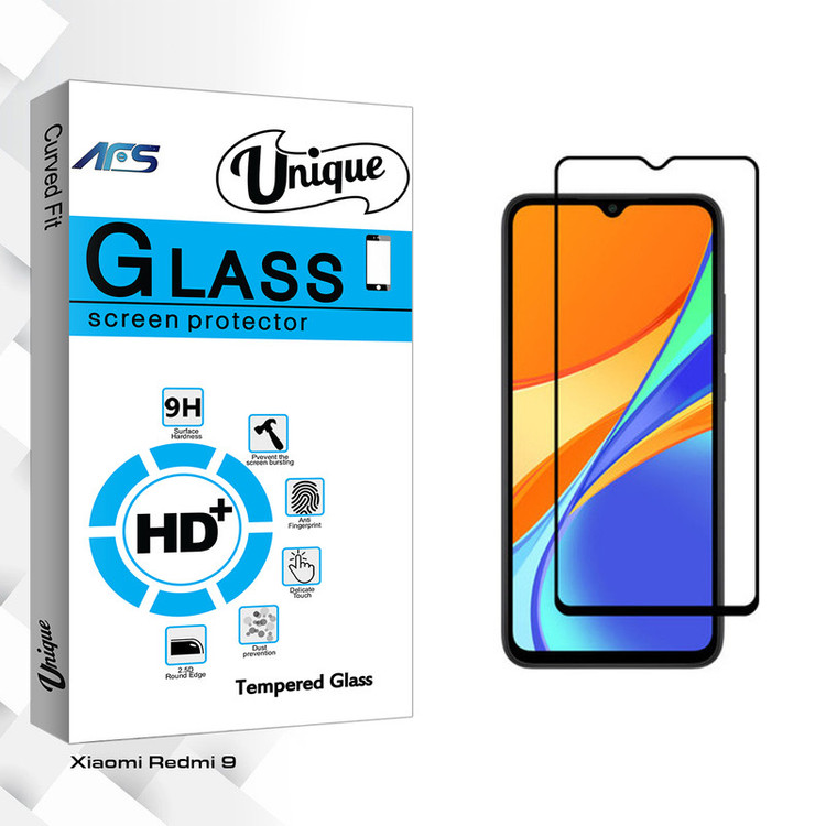 محافظ صفحه نمایش ای اف اس مدل Unique Glass مناسب برای گوشی موبایل شیائومی Redmi 9