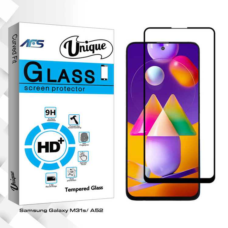 محافظ صفحه نمایش سرامیکی ای اف اس مدل Unique Glass مناسب برای گوشی موبایل سامسونگ Galaxy M31s/ A52