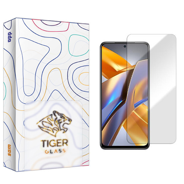 محافظ صفحه نمایش تایگر گلس مدل SAM مناسب برای گوشی موبایل شیائومی Poco M5s