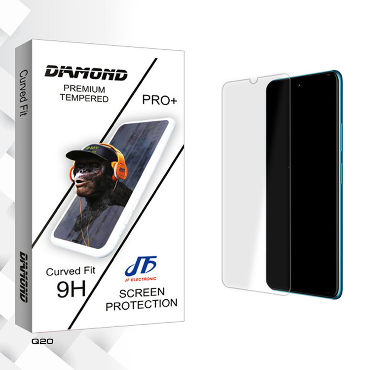 محافظ صفحه نمایش شیشه ای جی اف مدل Diamond مناسب برای گوشی موبایل جی پلاس Q20