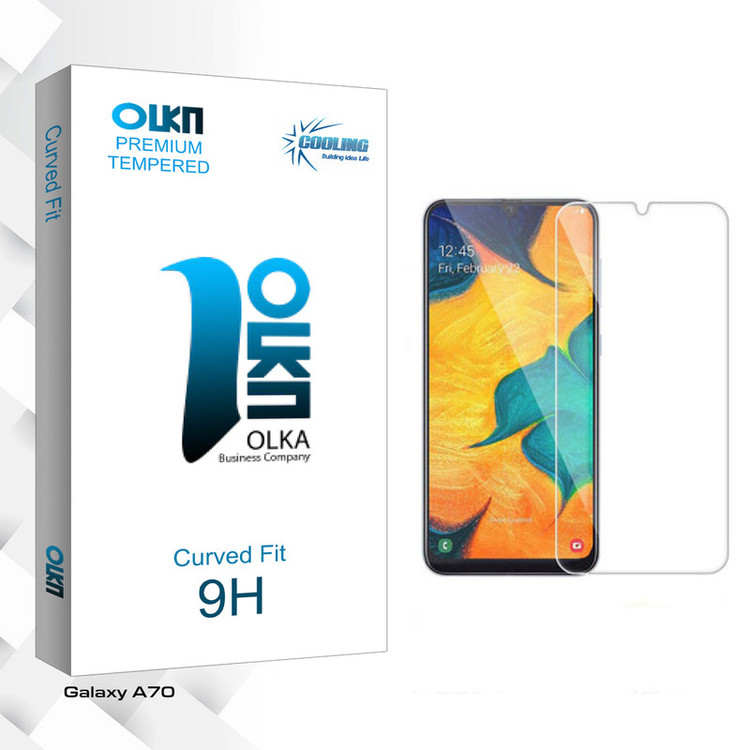محافظ صفحه نمایش شیشه ای کولینگ مدل Olka glass مناسب برای گوشی موبایل سامسونگ Galaxy A70