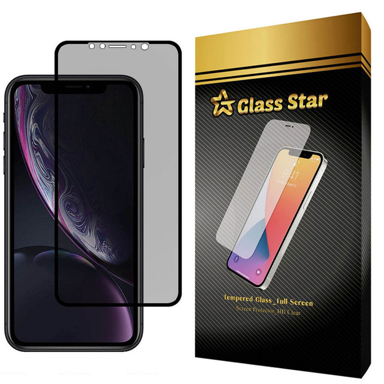 محافظ صفحه نمایش حریم شخصی گلس استار مدل PRF مناسب برای گوشی موبایل اپل iPhone XR
