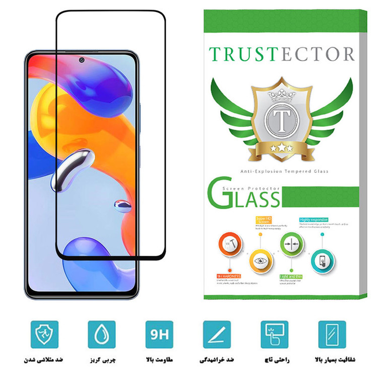 محافظ صفحه نمایش سرامیکی تراستکتور مدل CRT-Glass مناسب برای گوشی موبایل شیائومی Redmi Note 11 Pro 5G