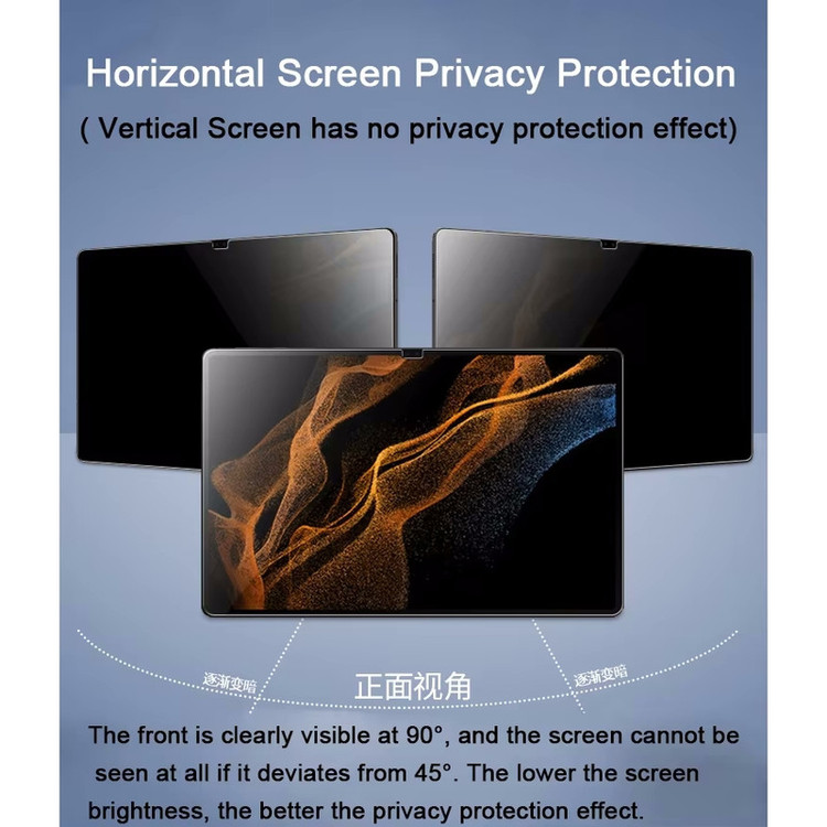 محافظ صفحه نمایش حریم شخصی بادیگارد مدل Privacy Tab مناسب برای تبلت سامسونگ Tab A8 10.5 X200 X205