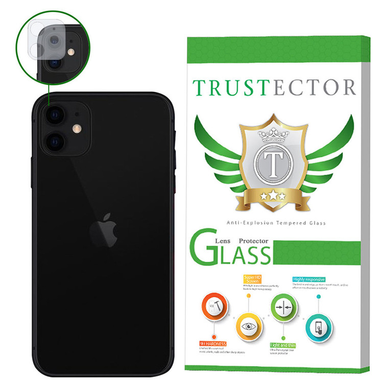 محافظ لنز دوربین تراستکتور مدل CLPT مناسب برای گوشی موبایل اپل iPhone 11