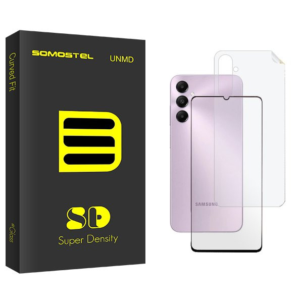 محافظ صفحه نمایش شیشه ای سوماستل مدل SD مناسب برای گوشی موبایل سامسونگ Galaxy A25  به همراه محافظ پشت گوشی