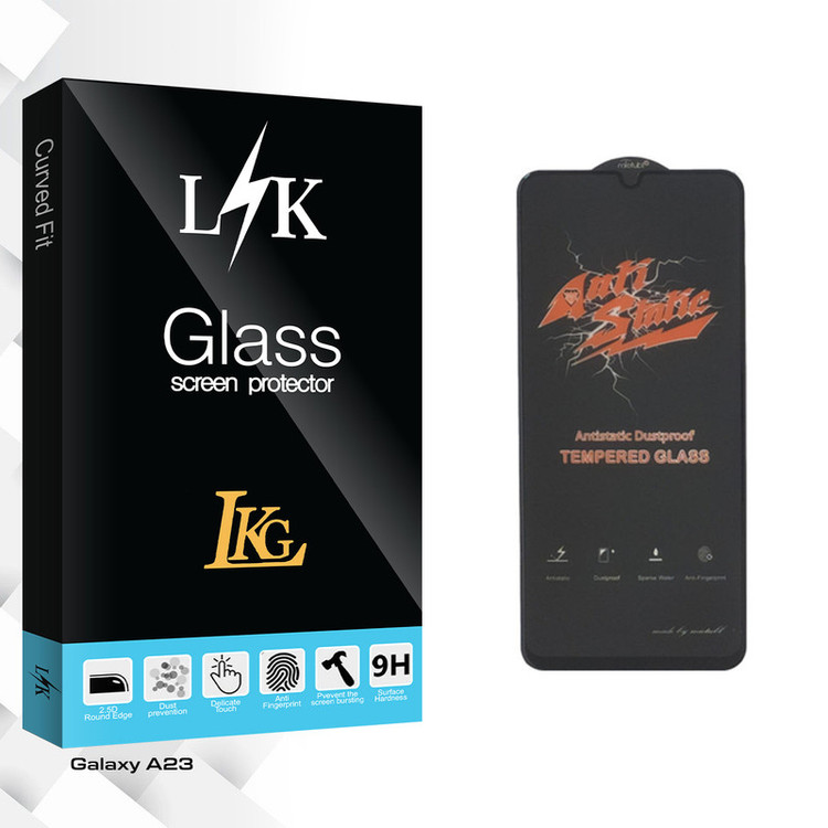 محافظ صفحه نمایش شیشه ای ال کا جی مدل LK Glass ANTI-STATIC مناسب برای گوشی موبایل سامسونگ Galaxy A23