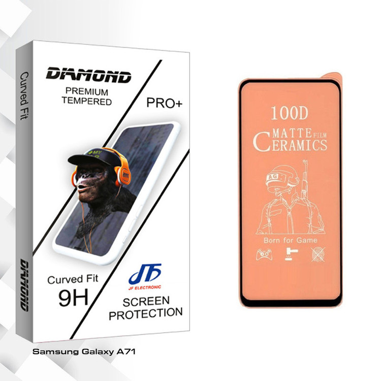 محافظ صفحه نمایش سرامیکی جی اف مدل Diamond glass مناسب برای گوشی موبایل سامسونگ Galaxy A71
