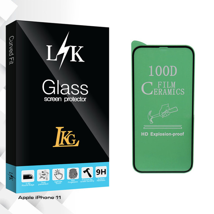 محافظ صفحه نمایش سرامیکی ال کا جی مدل LK Glass مناسب برای گوشی موبایل اپل iPhone 11