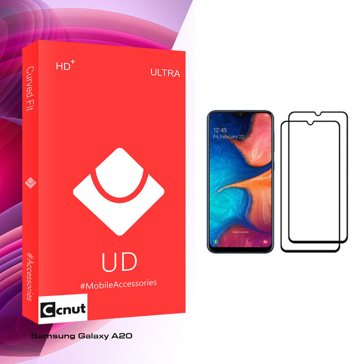 محافظ صفحه نمایش کوکونات مدل UD Glass مناسب برای گوشی موبایل سامسونگ Galaxy A20 بسته دو عددی