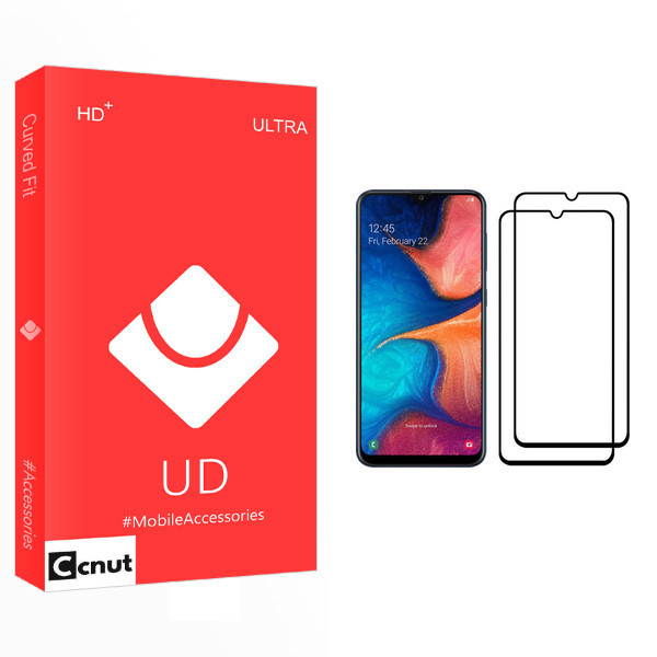محافظ صفحه نمایش کوکونات مدل UD Glass مناسب برای گوشی موبایل سامسونگ Galaxy A20 بسته دو عددی