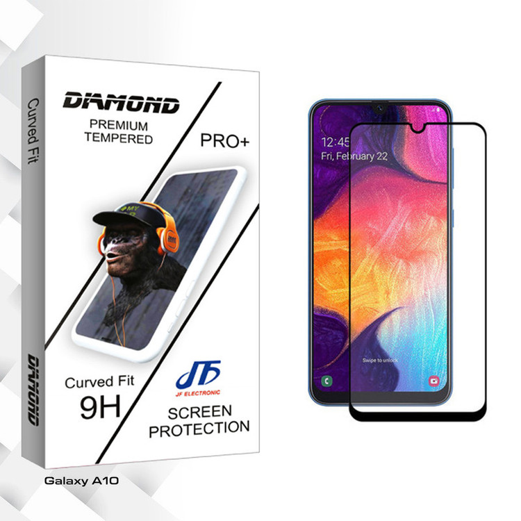 محافظ صفحه نمایش فول چسب جی اف مدل Diamond glass مناسب برای گوشی موبایل سامسونگ Galaxy A10