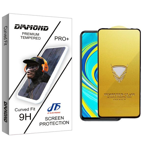 محافظ صفحه نمایش جی اف مدل Diamond OG مناسب برای گوشی موبایل شیائومی Redmi Note 9 Pro