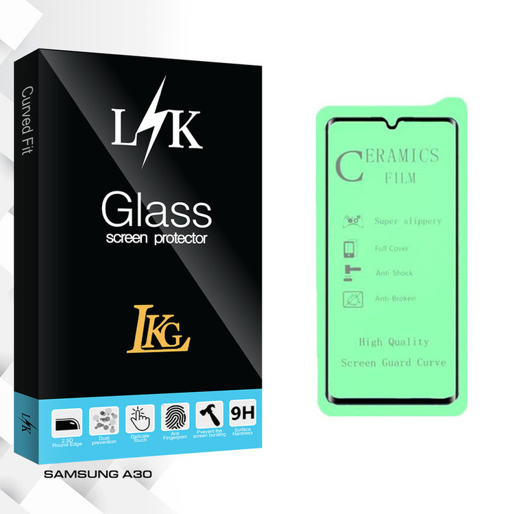 محافظ صفحه نمایش سرامیکی ال کا جی مدل LK Glass مناسب برای گوشی موبایل سامسونگ Galaxy A30
