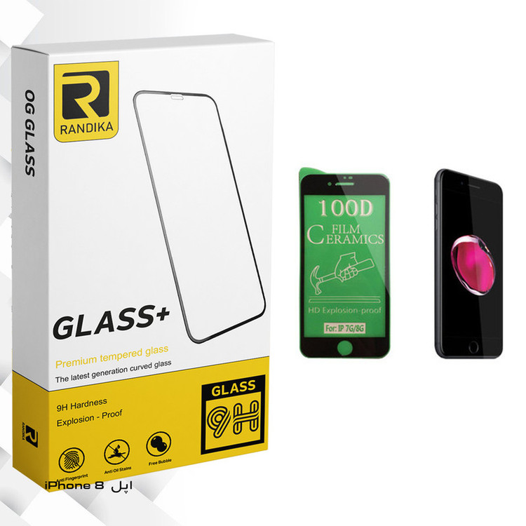 محافظ صفحه نمایش سرامیکی راندیکا مدل GLD مناسب برای گوشی موبایل اپل iPhone 8