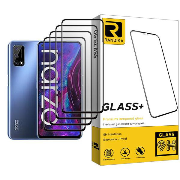 محافظ صفحه نمایش راندیکا مدل Randika Glass MIX004 مناسب برای گوشی موبایل ریلمی Narzo 30 Pro 5G بسته چهار عددی