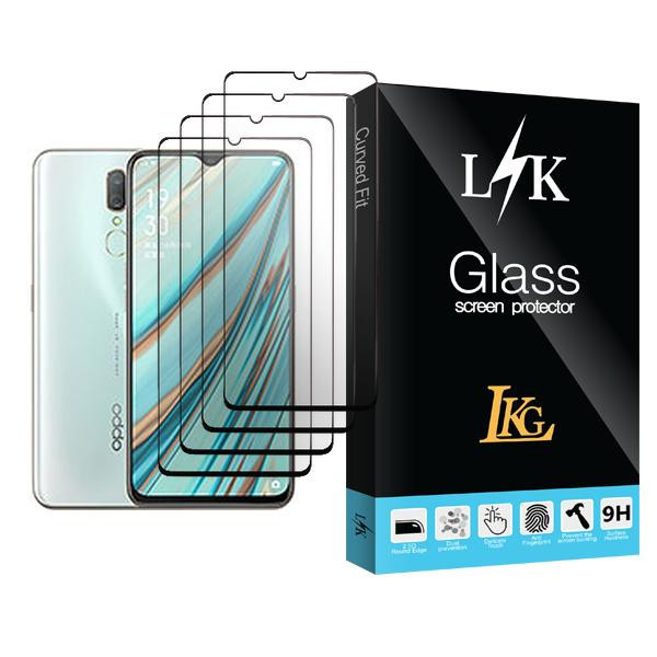 محافظ صفحه نمایش ال کا جی مدل LK Glass MIX004 مناسب برای گوشی موبایل اوپو A9x بسته چهار عددی