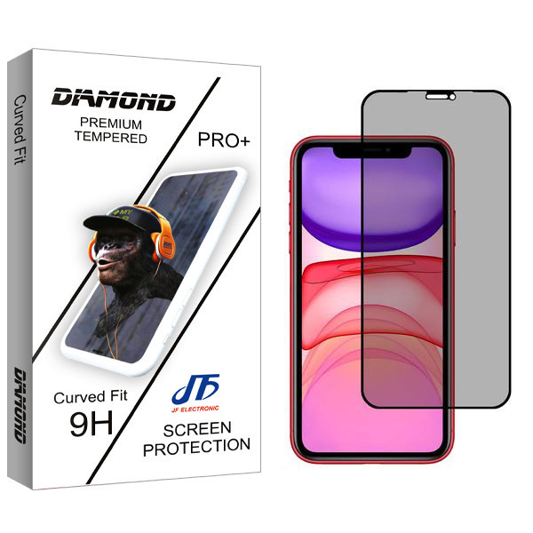محافظ صفحه نمایش حریم شخصی جی اف مدل Diamond مناسب برای گوشی موبایل اپل iPhone 11 Pro Max