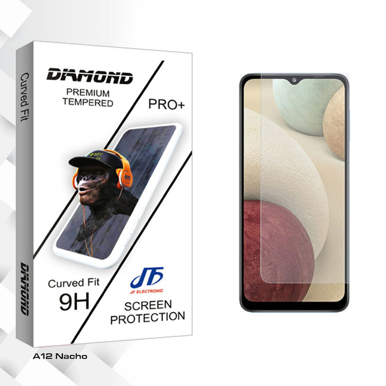 محافظ صفحه نمایش شیشه ای جی اف مدل Diamond Glass مناسب برای گوشی موبایل سامسونگ Galaxy A12 Nacho