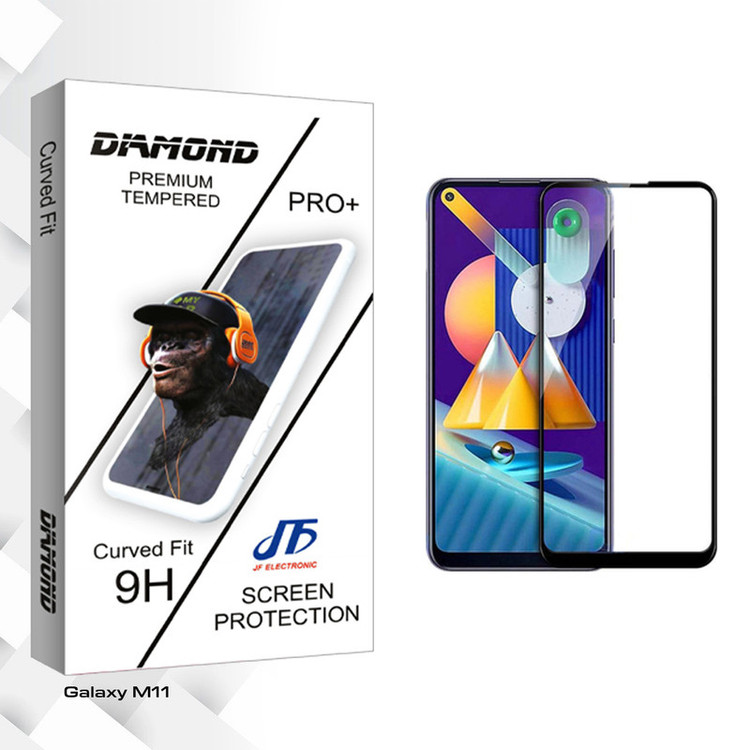محافظ صفحه نمایش شیشه ای جی اف مدل Diamond Pro مناسب برای گوشی موبایل سامسونگ Galaxy M11