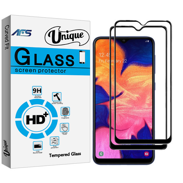 محافظ صفحه نمایش ای اف اس مدل Unique Glass مناسب برای گوشی موبایل سامسونگ Galaxy A20 بسته دو عددی