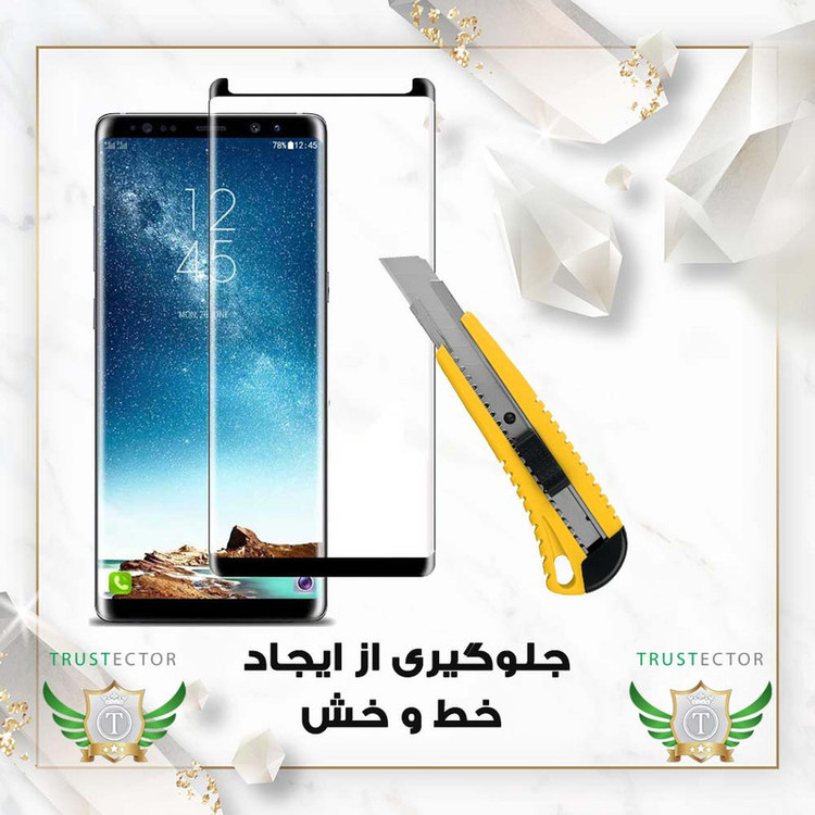 محافظ صفحه نمایش سرامیکی تراستکتور مدل CRMEGTR مناسب برای گوشی موبایل سامسونگ Galaxy Note 8 / Galaxy Note 9