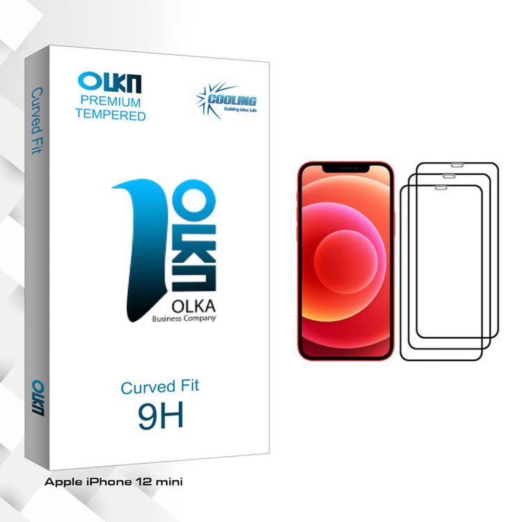 محافظ صفحه نمایش کولینگ مدل Olka glass مناسب برای گوشی موبایل اپل iPhone 12 mini بسته سه عددی