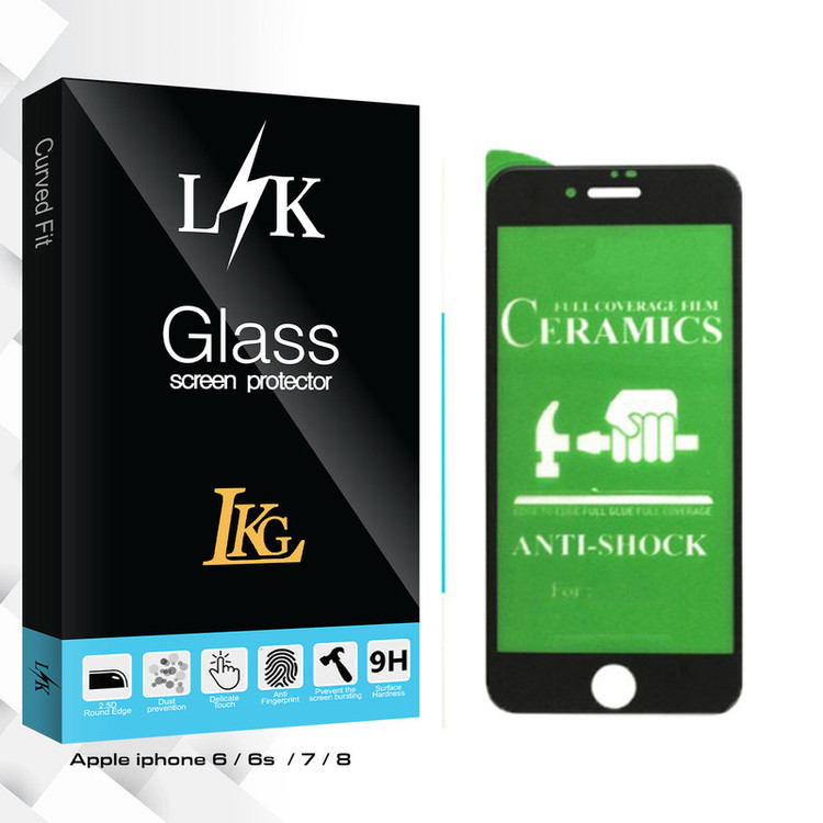 محافظ صفحه نمایش سرامیکی ال کا جی مدل LK Glass مناسب برای گوشی موبایل اپل iphone 6/ 6s /7 / 8