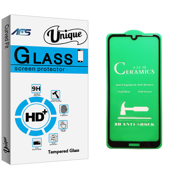 محافظ صفحه نمایش سرامیکی ای اف اس مدل Unique Glass مناسب برای گوشی موبایل هوآوی Y6 2019