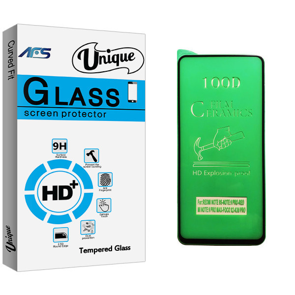 محافظ صفحه نمایش سرامیکی ای اف اس مدل Unique Glass مناسب برای گوشی موبایل شیائومی Redmi Note 9s
