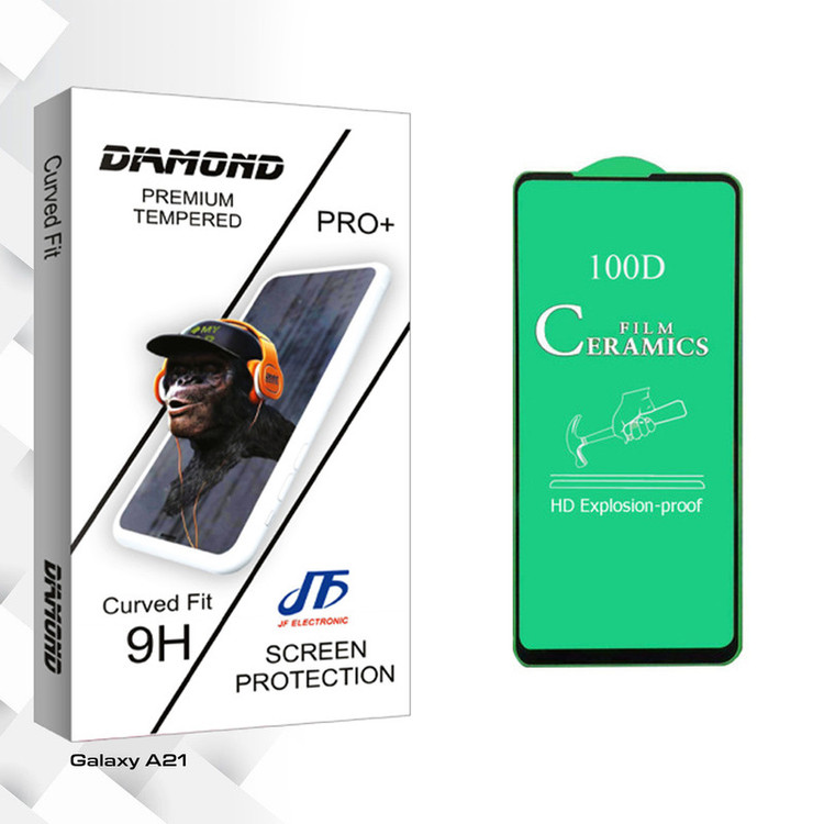 محافظ صفحه نمایش جی اف مدل Diamond glass مناسب برای گوشی موبایل سامسونگ Galaxy A21