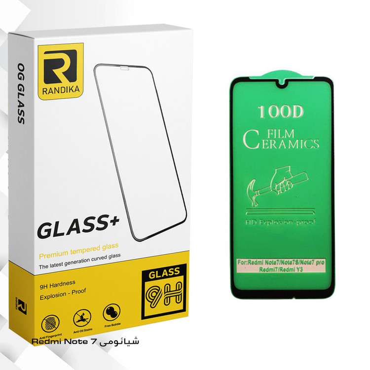 محافظ صفحه نمایش سرامیکی راندیکا مدل GLD مناسب برای گوشی موبایل شیائومی Redmi Note 7