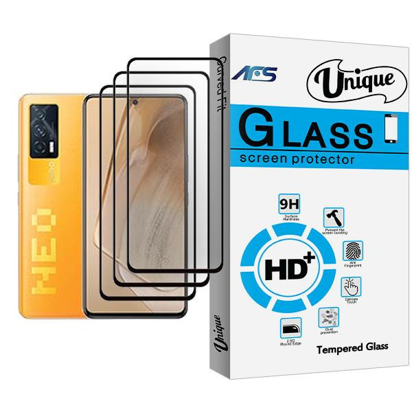 محافظ صفحه نمایش ای اف اس مدل Unique Glass MIX003 مناسب برای گوشی موبایل ویوو iQOO Neo5 بسته سه عددی