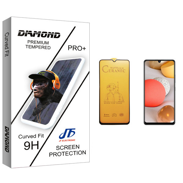 محافظ صفحه نمایش سرامیکی جی اف مدل Diamond glass مناسب برای گوشی موبایل سامسونگ Galaxy A42