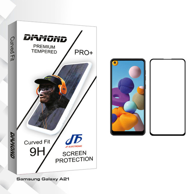محافظ صفحه نمایش جی اف مدل Diamond glass مناسب برای گوشی موبایل سامسونگ Galaxy A21